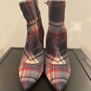 Jessica Simpson Plaid Ankle Boots. Size 8.